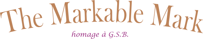 The Markable Mark: a public show of respect towards George Spencer Brown, author of Laws of Form